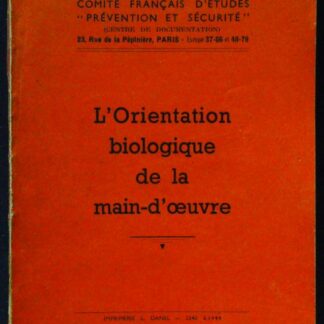 L'Xorientation biologique de la main-d'Xoeuvre