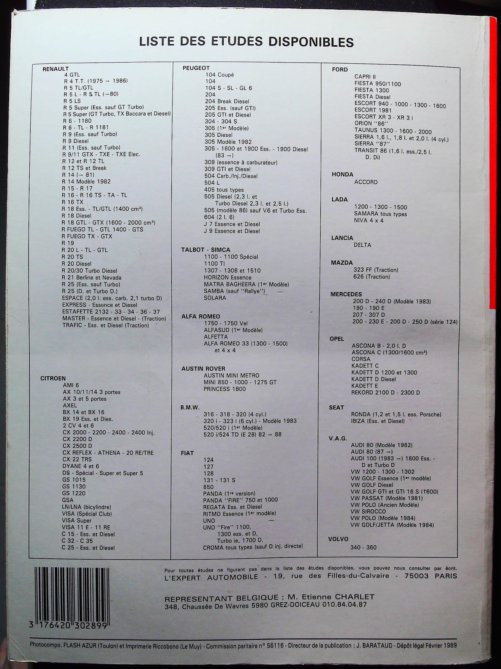 RENAULT R19 88- Revue pratique de Technique Automobile – Image 3