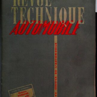 Revue Technique Automobile Panhard Types 4 HL