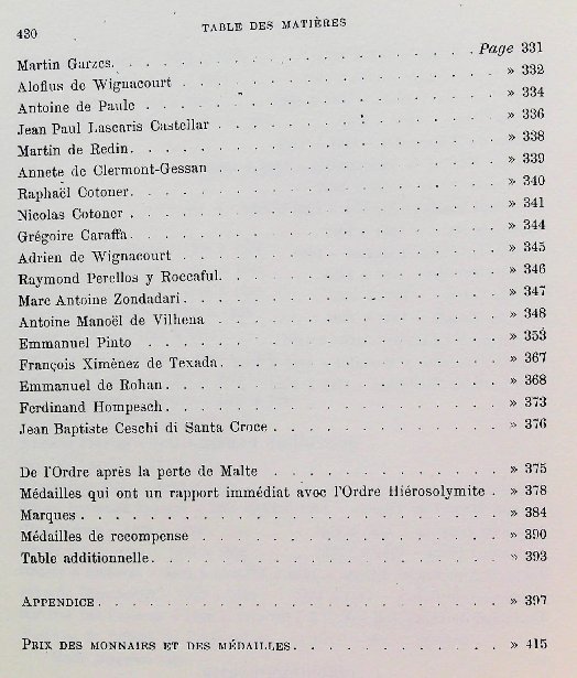 Mémoires numismatiques de l'Ordre Souverain de S. Jean – Image 7