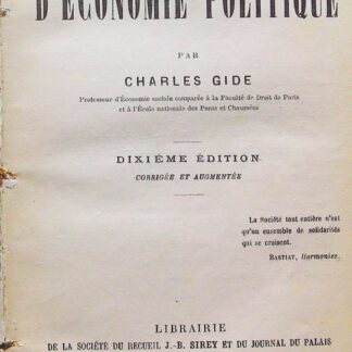 Principes d'économie politique