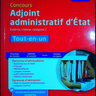 Concours Adjoint administratif d'>'Etat
