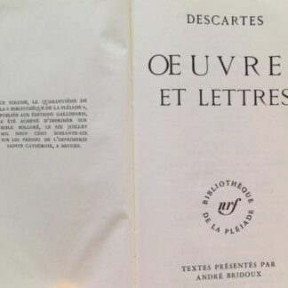 Oeuvres et lettres