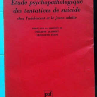 Etude psychopathologique des tentatives de suicide chez l'adolescent et le jeune adulte (KCR)