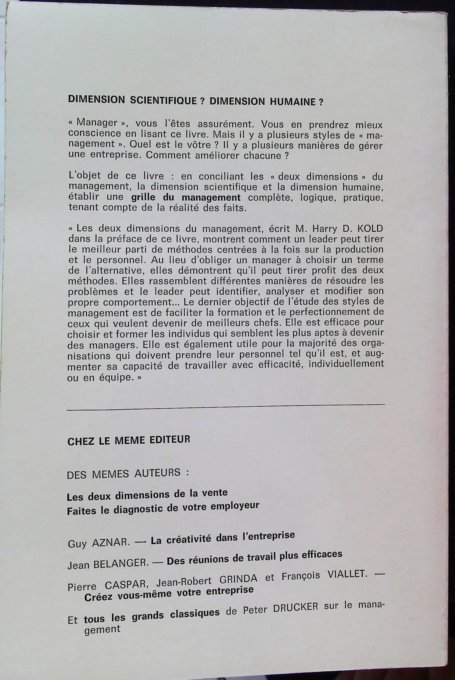 Les Deux dimensions du management – Image 2