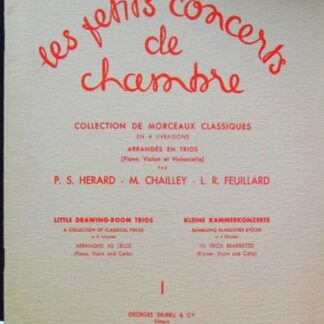 Les petits concerts de chambre (Piano, Violon et Violoncelle)