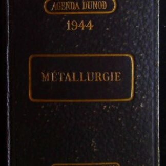 METALLURGIE AGENDA DUNOD