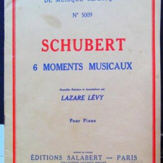 Schubert 6 Moments musicaux